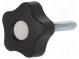 Knob  Ø  32mm  Ext.thread  M6  30mm  H  23mm  technopolymer PP