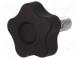 Knob  Ø  40mm  Ext.thread  M10  20mm  H  23mm  technopolymer PP
