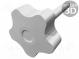 Knob  Ø  50mm  Ext.thread  M12  60mm  H  32mm  technopolymer PP