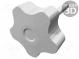 Knob  Ø  50mm  Ext.thread  M8  50mm  H  32mm  technopolymer PP