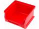Container  cuvette  plastic  red  102x100x60mm  ProfiPlus Box 1