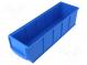 Container  cuvette  plastic  blue  91x300x81mm