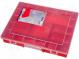 Container  collective  with partitions  polypropylene  red