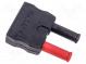 Adapter  black-red  temperature probe type K