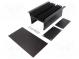 Heatsink  with case  black  aluminium  anodized  Y 80mm  X 143mm