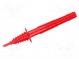 Test probe  20A  1kV  red  banana 4mm socket