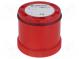 Signaller  lighting  LED  red  24VDC  24VAC  IP65  Ø70x65.5mm