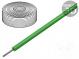 Wire  stranded  Cu  silicone  green  150°C  600V  3m  10AWG  elastic