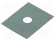 Thermally conductive pad  silicone  TO126  0.45K/W  L 11mm  W 9mm