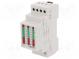 Module  voltage indicator  3x250VAC  IP20  DIN  Colour  red/green