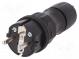 Connector  AC supply  male  plug  2P+PE  250VAC  16A  for cable