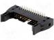 Socket  IDC  male  PIN  26  angled 90°  with ejector  THT  2.54mm
