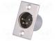 Socket  XLR  male  PIN  4  soldering  Case  XLR standard