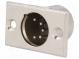 Socket  XLR  male  PIN  5  soldering  Case  XLR standard