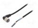 Connection lead  M12  PIN  4  angled  Len  10m  plug  4A  -10÷80°C