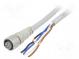 Connection lead  M12  PIN  4  straight  2m  plug  250VAC  4A  PVC