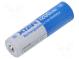 Re-battery  Li-Ion  14500  3.6V  1200mAh  Ø14.3x50.5mm  2.8A