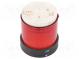 Signaller  lighting  LED  red  24VDC  24VAC  IP65  Ø70mm  -25÷50°C