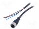 Connection lead  M12  PIN  4  straight  2m  plug  250VAC  4A  IP67