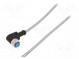 Connection lead  M12  PIN  4  angled  5m  plug  250VAC  4A  -30÷80°C