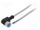 Connection lead  M12  PIN  4  angled  10m  plug  250VAC  4A  -30÷80°C