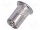 Rivet nuts  M6  aluminium  Ømount.hole  8.9mm  L  14mm  Head  flat