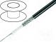 Wire  coaxial  RG58  1x50Ω  PVC  black  200m