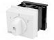 Module  rotary switch  250VAC  20A  IP20  DIN  52x65x60mm