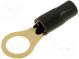 Terminal  ring  M10  10mm2  gold-plated  insulated  black