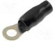 Terminal  ring  M6  16mm2  gold-plated  insulated  black