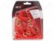 Terminal  ring  M6  20mm2  gold-plated  insulated  red