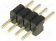 Pin header  pin strips  male  PIN  4  straight  1.27mm  THT  1x4