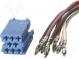 ISO mini plug, wires  PIN 8  Kit  wires with pins