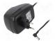 Power supply  transformer type  stabilised  12VDC  0.5A  6W  plug