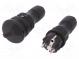 Connector  AC supply  male,female  socket,plug  2P+PE  250VAC  16A